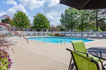 Lounging by the pool